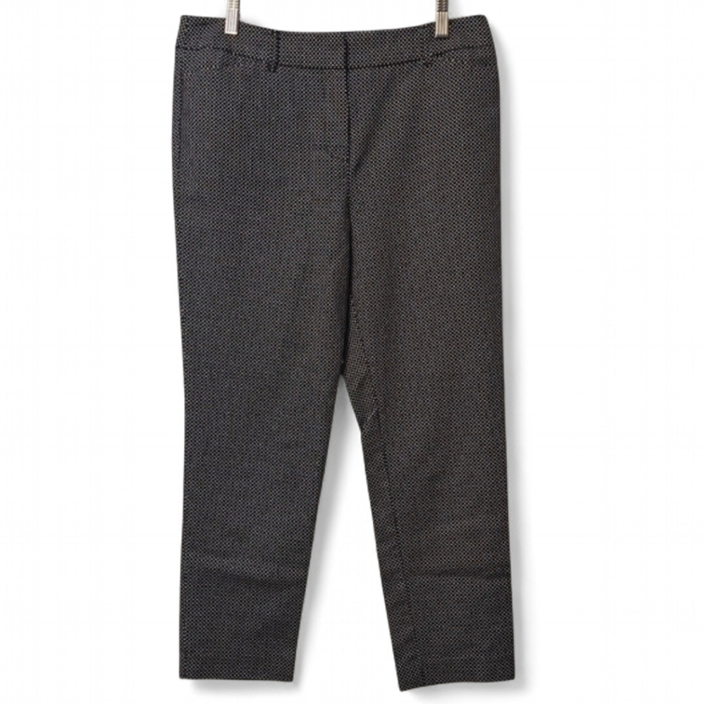 Liz Claiborne Career Classic‎ Emma Ankle Pants Black White Checkered Size 6